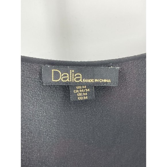 Dalia Women's Burgundy Black Cami Tank Top Spaghetti Straps Size Medium - Picture 3 of 10